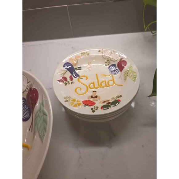 Mid century vintage salad bowl set - Picture 3 of 6